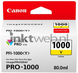 Canon PFI-1000 geel Front box