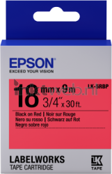 Epson  LK-5RBP zwart op rood breedte 18 mm Front box