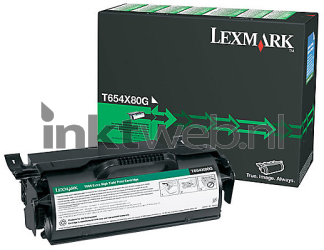 Lexmark T654X80G zwart Combined box and product