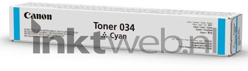 Canon 034 Toner cyaan Front box