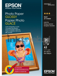 Epson  C13S042536 fotopapier Glans | A3 | 200 gr/m² 20 stuks Front box