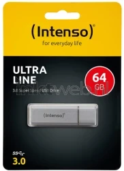 Intenso Ultra Line USB Drive 64 GB zilver Front box