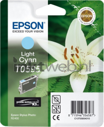 Epson T0595 licht cyaan Front box