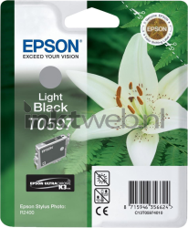 Epson T0597 licht zwart Front box
