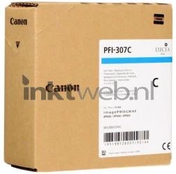 Canon PFI-307 cyaan Front box