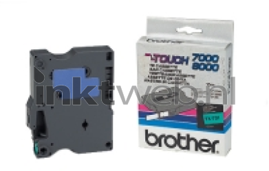 Brother  TX-731 zwart op groen breedte 12 mm Combined box and product