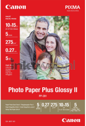 Canon  PP-201 Photo Paper Plus Hoogglans | 10x15 | 275 gr/m² 5 stuks Front box