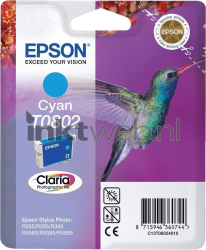 Epson T0802 cyaan Front box