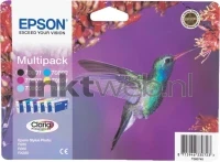Epson T0807 multipack (MHD 2020) zwart en kleur