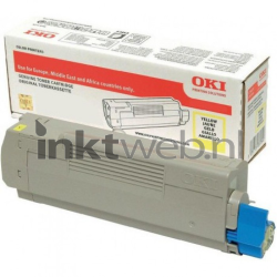 Oki C712 geel Combined box and product