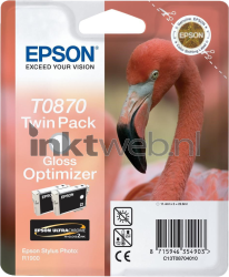 Epson T0870 glossy optimizer Front box