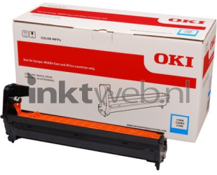 Oki C532 / MC573 cyaan Combined box and product