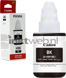 Canon GI-490 zwart Combined box and product