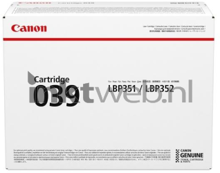 Canon CRG 039 zwart Front box