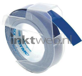 Dymo  S0898140 embossing tape wit op blauw breedte 9 mm Product only