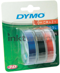 Dymo  S0847750 multipack 3 kleuren  op  breedte 9 mm S0847750