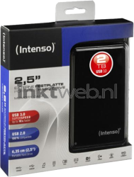 Intenso 2.5 HDD 2TB USB 3.0 zwart Combined box and product