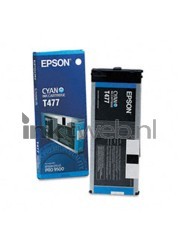 Epson T477 cyaan Combined box and product