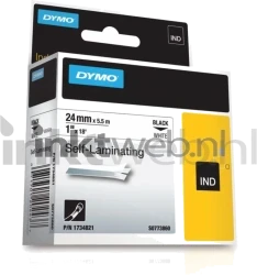 Dymo  1734821 zwart op wit breedte 24 mm Front box