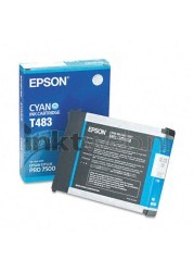 Epson T483 cyaan Combined box and product