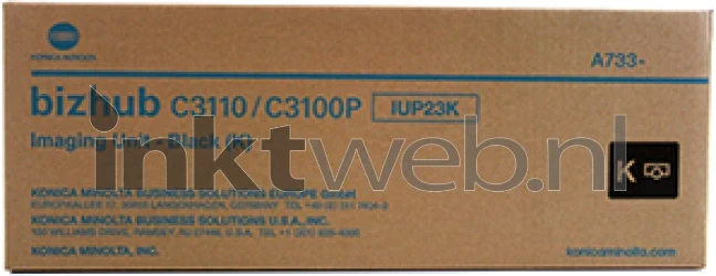 Konica Minolta IUP23 zwart Front box