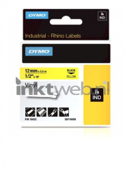 Dymo  S0718450 zwart op geel breedte 12 mm Front box