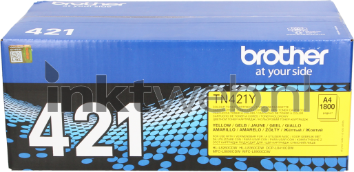 Brother TN-421 geel Front box