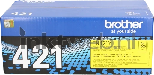 Brother TN-421 geel Front box