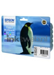 Epson T5597 Multipack zwart en kleur Front box
