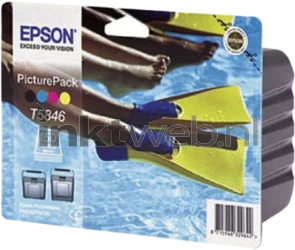 Epson T5846 zwart en kleur Front box