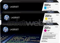 HP 201X Multipack (Opruiming 3 x 1-pack los) kleur