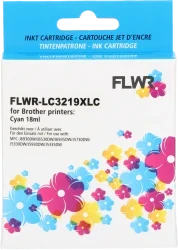 FLWR Brother LC-3219XLC cyaan Front box