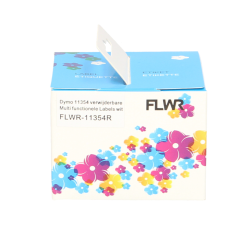 FLWR Dymo  11354R verwijderbare Multi functionele labels 32 mm x 57 mm  wit