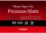 Canon PM-101 Premium Mat fotopapier A2
