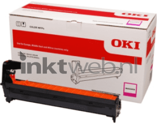 Oki C612 magenta Combined box and product