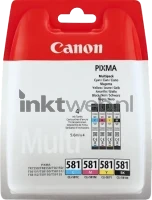 Canon CLI-581 4-pack (Anders 4 x 1-pack los) zwart en kleur