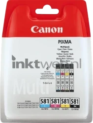 Canon CLI-581 4-pack zwart en kleur Front box