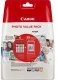Canon CLI-581 4-pack met fotopapier zwart en kleur (Origineel)
