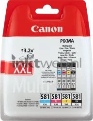 Canon CLI-581XXL 4-pack zwart en kleur Front box