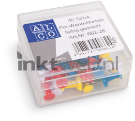 Alco pushpins assorti kleur Product only