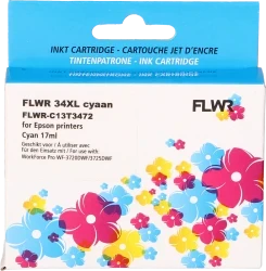 FLWR Epson 34XL cyaan Front box