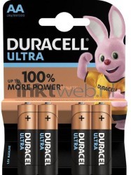 Duracell Ultra AA 4pack Combined box and product