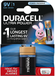 Duracell Ultra Power 9V Combined box and product