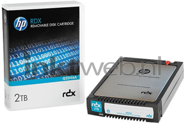 HP RDX 2TB Data cartridge Combined box and product