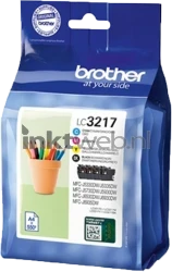 Brother LC-3217 Multipack zwart en kleur Front box