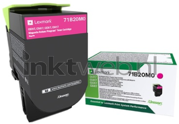 Lexmark 71B20M0 magenta Combined box and product