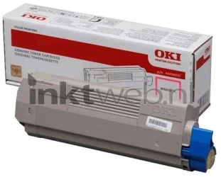 Oki C910 Toner magenta Combined box and product