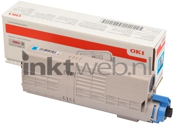 Oki 46490623 cyaan Combined box and product