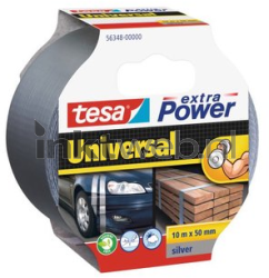 Tesa Extra Power ducttape 10m grijs Combined box and product