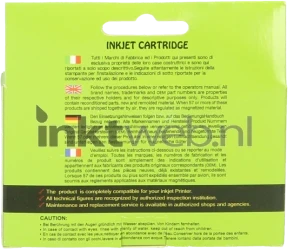 Huismerk HP 711 geel Back box